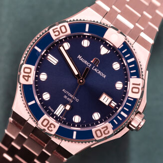 Maurice Lacroix Aikon Venturer 43mm AI6058-SS002-430-2 Niebieski NOWY - 2