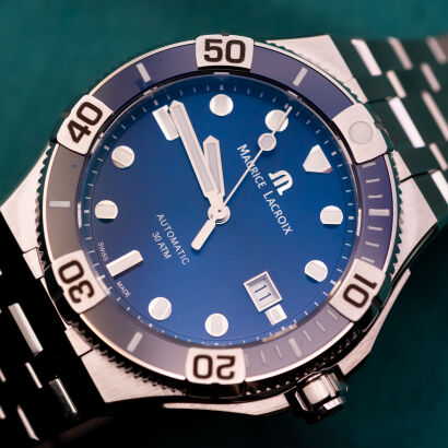 Maurice Lacroix Aikon Venturer 43mm AI6058-SS002-430-2 Niebieski NOWY