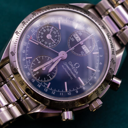 Omega Speedmaster Triple Calendar 3521.80 Full Set 1998 r. Po serwisie