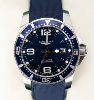 Longines HydroConquest L3.841.4.96.6 2019 r 44mm FV Marża Bransoleta + Guma Full Set - 2