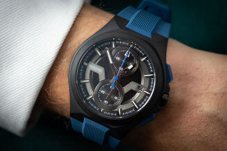 Bulova Maquina Chronograph 98B380 46mm NOWY Full Set Gwarancja 6 lat do 05.08.2031 Granatowy/Czarny - 6